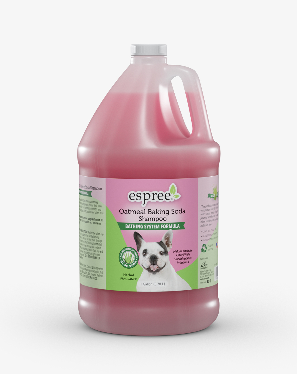 Our dog bathing system shampoo eliminates odors while relieving skin